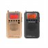 HRD 737 Portable Radio Rechargeable Full Band Radio Aircraft Band Receiver FM AM SW CB Air VHF World Band Radio Black
