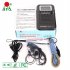 HRD 737 Portable Radio Rechargeable Full Band Radio Aircraft Band Receiver FM AM SW CB Air VHF World Band Radio Black