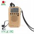 HRD 737 Portable Radio Rechargeable Full Band Radio Aircraft Band Receiver FM AM SW CB Air VHF World Band Radio Black