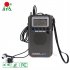 HRD 737 Portable Radio Rechargeable Full Band Radio Aircraft Band Receiver FM AM SW CB Air VHF World Band Radio Black