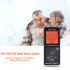 HRD 767 AM FM AIR Radio LCD Display Locking Button Radio Speaker Rechargeable Portable Radio Black