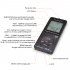 HRD 767 AM FM AIR Radio LCD Display Locking Button Radio Speaker Rechargeable Portable Radio Black