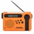 HRD900 Emergency Radio with 2000mAh Battery Backup Portable Full Band Radio Hand Crank Solar Power Charging Radio Green