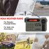 HRD900 Emergency Radio with 2000mAh Battery Backup Portable Full Band Radio Hand Crank Solar Power Charging Radio Green