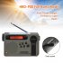 HRD900 Emergency Radio with 2000mAh Battery Backup Portable Full Band Radio Hand Crank Solar Power Charging Radio Green