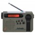 HRD900 Emergency Radio with 2000mAh Battery Backup Portable Full Band Radio Hand Crank Solar Power Charging Radio Green