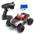 HS 18301 18302 1 18 2 4G 4WD 40   MPH High Speed Big Foot RC Racing Car OFF Road Vehicle Toys  red 1 battery