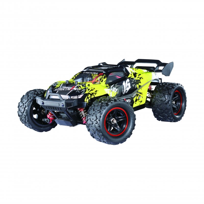 HS 18421 18422 18423 1/18 2.4G Alloy Brushless Off Road High Speed RC Car Vehicle Models Full Proportional Control Green 2 battery