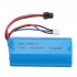 HS 18650 7 4V 1800MAH 10C 2S Lipo Battery JST SM Plug for 18301 18302 18311 18312 Rc Car SM Black  plug 