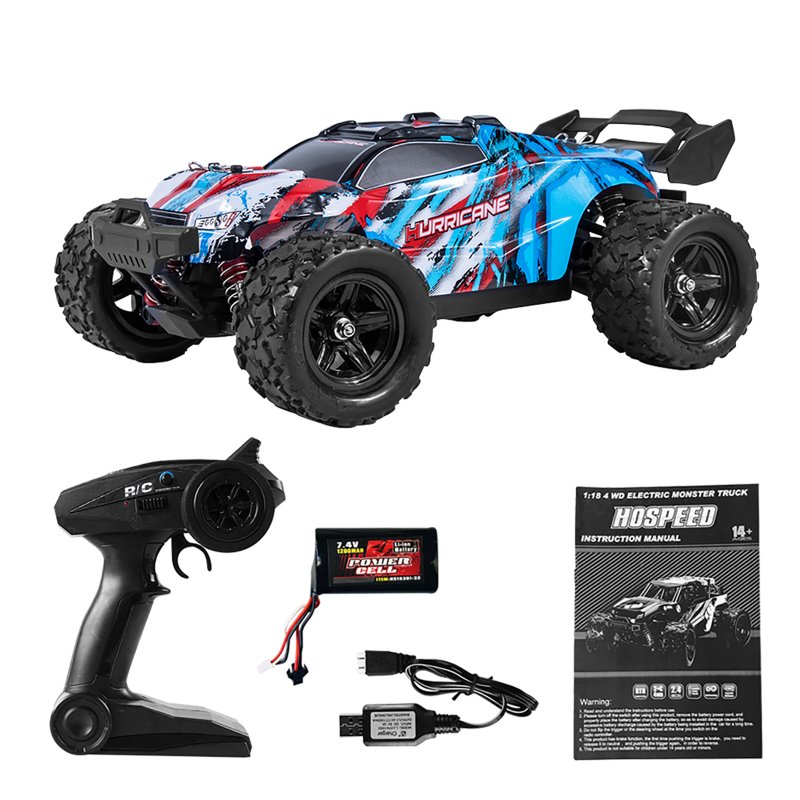 HS18321 1:18 Remote Control Racing Car 2.4GHz 45Km/h Off-Road Truck 4WD High-speed Rc Car Toy