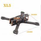 HSKRC XL5/6/7/8/9 232/283/294/360/390mm Carbon Fiber FPV Raicng Frame Kit for RC Drone 232MM KSX3697