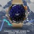 HT17 1 46 Inch Smart Watch With LED Flashlight Compass Heart Rate Sleep Monitor Fitness Tracker IP67 Waterproof Sports Smartwatch black