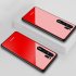 HUAWEI P30 Pro Simple Solid Color Acrylic Backboard   TPU Soft Edge Anti scratch Anti fall Protective Back Case red