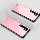 HUAWEI P30 Pro Simple Solid Color Acrylic Backboard + TPU Soft Edge Anti-scratch Anti-fall Protective Back Case Pink