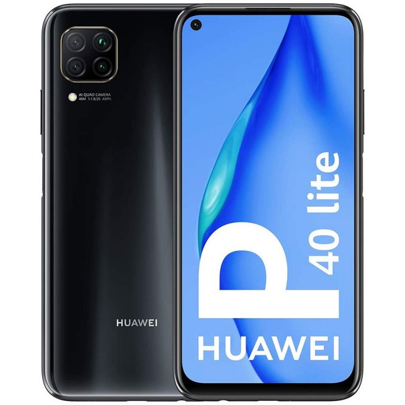 HUAWEI P40 Lite Mobile Phone 128 GB Fast Charging Smart Phone black_6GB+128GB