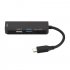 HUB Type C to Micro USB 3 0 2 0 HDMI Thunderbolt 4 Port Splitter Adapter Compatible for MacBook Pro Samsung Galaxy S9 S8 Note 9 black