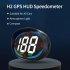 HUD Heads Up Display For Car GPS BDS Dual mode Direction Compass Overspeed Alarm Function USB Powered Speed Gauge With Sunshade For All Vehicle MPH Miles