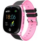 HW11 Smart Watch Kids GPS Bluetooth Pedometer Positioning IP67 Waterproof Watch for Children Safe Smart Wristband Android IOS Pink