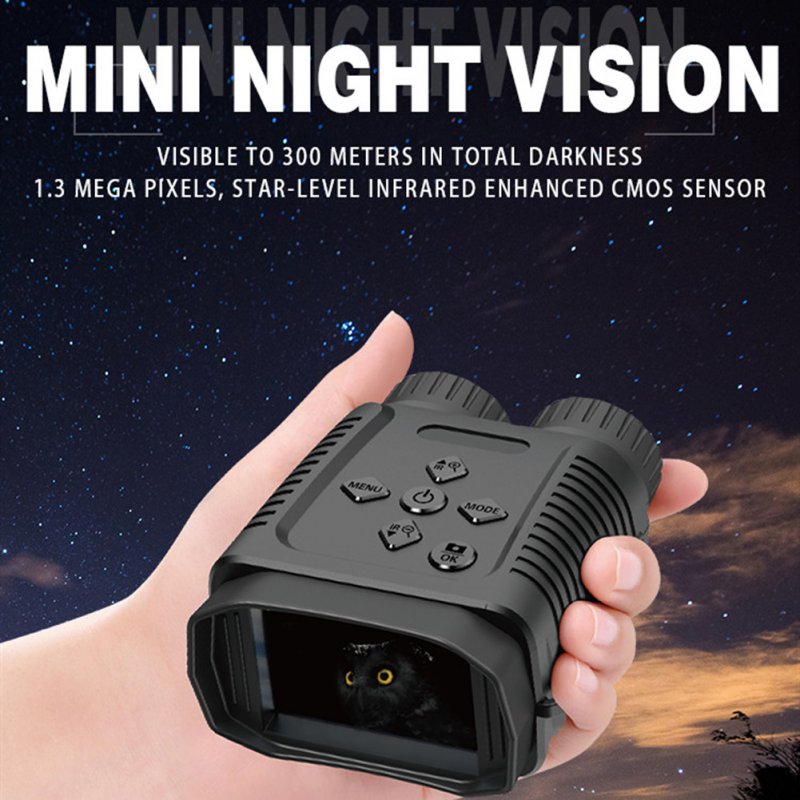 Mini Night Vision Goggles with 2.4 Inch Tft Screen HD Infrared Camera Telescope Digital Binoculars 