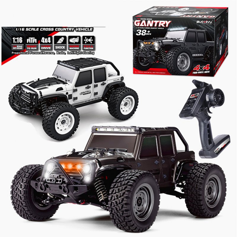 1:16 High Simulation Four-wheel Drive Rc Car High-speed Off-road Remote Control Car with Led Light 