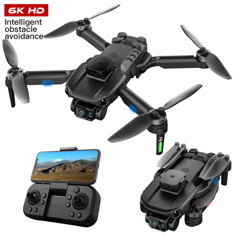 Drone HD Dual Camera H9 Brushless 360 Degree Obstacle Avoidance Wifi Foldable Quadcopter RC Drone 