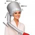 Hair Dryer Bonnet Hair Oil Heating Cap Drying Deep Conditioning Hair Care Styling Cap with Hose  Silver 23 26