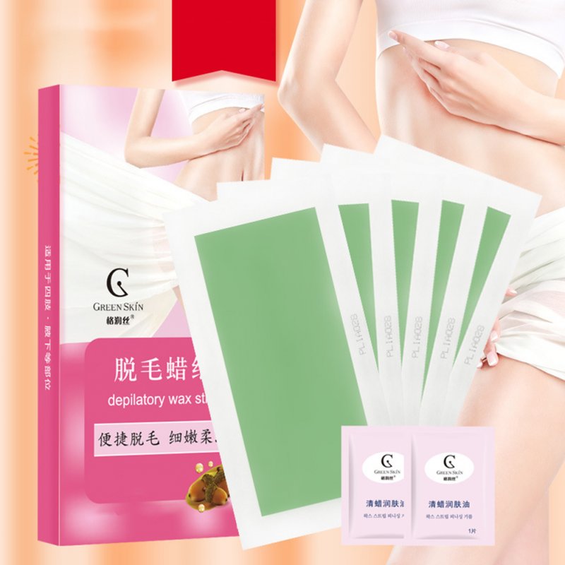 Wholesale Hair Removal Wax Paper Beeswax for Lip Hair Underarm Hair Removal  Cream 10 pieces / box From China