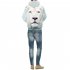 Halloween 3D Printed Lion Hoodie Cool Men Women Casual Hooded Pullover as shown XL