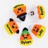 Halloween Candy Plush Basket Funny Pumpkin Cute Bat Plush Bucket With Handle For Halloween Party Favor Supplies Orange Basket with 5 dolls As shown