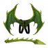 Halloween Carnival Kids Dress Up Toy Dragon Wings Tail Set Child black wings tail