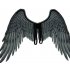 Halloween Carnival Oversized Black White Angel WIngs for Women Men Unisex Wings Black adult angel wings