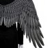 Halloween Carnival Oversized Black White Angel WIngs for Women Men Unisex Wings Black adult angel wings