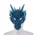 Halloween Carnival Party PU Foam 3D Animal Dragon Mask Blue purple dragon mask