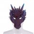 Halloween Carnival Party PU Foam 3D Animal Dragon Mask Blue purple dragon mask