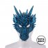 Halloween Carnival Party PU Foam 3D Animal Dragon Mask Blue purple dragon mask