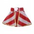 Halloween Christmas Pet Cape Cloak Puppy Cat Outfit Dress Up Coat Costume Red and white strips M