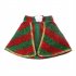 Halloween Christmas Pet Cape Cloak Puppy Cat Outfit Dress Up Coat Costume Red and green bars L
