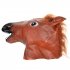 Halloween Costume Prop Funny Horse Head Mask   C Brown   Black   White