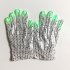 Halloween Costume Props Sequins Decoration LED Coloful Lights Glowing Gloves As shown