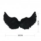 Halloween Costume Set Black Angel Wings Devil Fork Devil Horn For Children Headband Cosplay Props small black