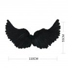 Halloween Costume Set Black Angel Wings Devil Fork Devil Horn For Children Headband Cosplay Props large black