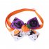 Halloween Costume Set For Cat Dog Adjustable Cloak With Cute Horns Bowknot Collar Glasses Suit Pet Dress Up Accessories 3 piece set As shown