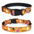 Halloween Cotton Dog Collar Heavy Duty Fall Dog Collar Durable Soft Fabric Pet Dog Collar For Small Medium Large Dog little spider    Size L  2 5 38 60 cm