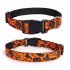 Halloween Cotton Dog Collar Heavy Duty Fall Dog Collar Durable Soft Fabric Pet Dog Collar For Small Medium Large Dog little spider    Size L  2 5 38 60 cm