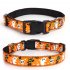 Halloween Cotton Dog Collar Heavy Duty Fall Dog Collar Durable Soft Fabric Pet Dog Collar For Small Medium Large Dog little spider    Size L  2 5 38 60 cm