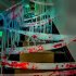 Halloween Creepy Blood Cloth Scary Creepy Cloth With Bloody Printing For Doorways Staircase Windows Walls Halloween Party 3cm 5m