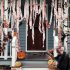 Halloween Creepy Blood Cloth Scary Creepy Cloth With Bloody Printing For Doorways Staircase Windows Walls Halloween Party 8cm 10m
