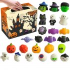 Halloween Decompression Toys Set Pumpkin Bat Skull Squishy Toys