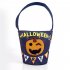 Halloween Decoration Cloth Art Felt Children Candy Bags Trick or Treat Candy Hand Basket Black pumpkin