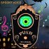 Halloween Decoration Eyeball Doorbell Haunted House Animated Doorbell With Sound Effects Trick Or Treat Party Props white crack